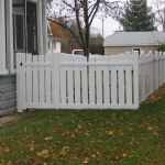 Vinyl fence installed in Wisconsin